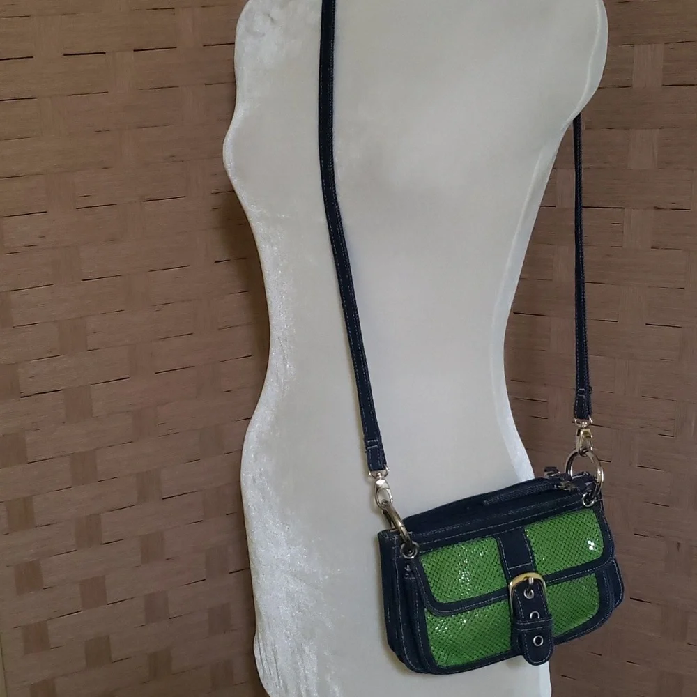 Whiting and David denim mesh bag - Picture 5 of 10
